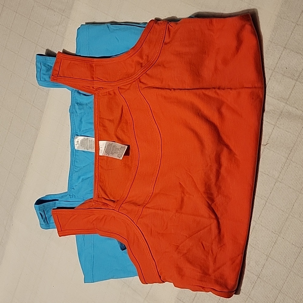 Lots, Blue & Coral tank tops